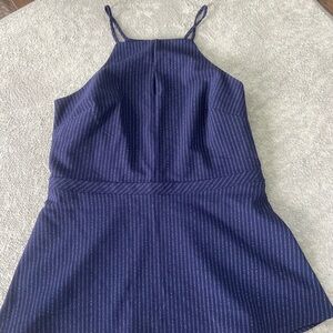 Banana Republic Navy Striped Tank Top